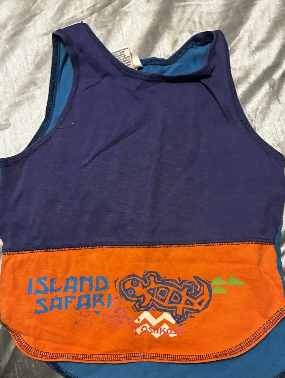 Vintage Y2K Boy's OshKosh B'gosh Island Safari Colorblock Kids Top - Size 2T